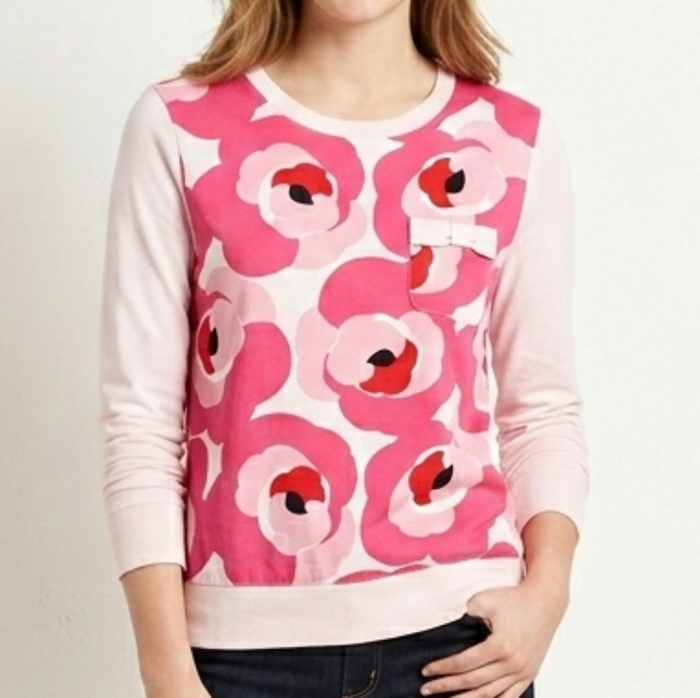Kate Spade Floral Long Sleeve Blouse